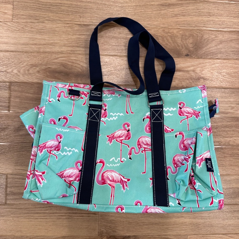 Flamingo Print Tote Bag